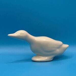Vintage MCM Ceramic Duck • Minimalist • 2” x 4.25”